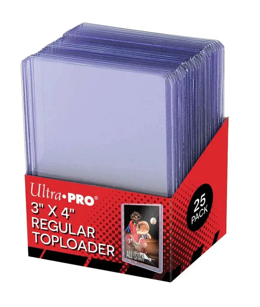 Ultra Pro Clear Toploader 3" x 4" Regular Size 25 Pieces x Pack