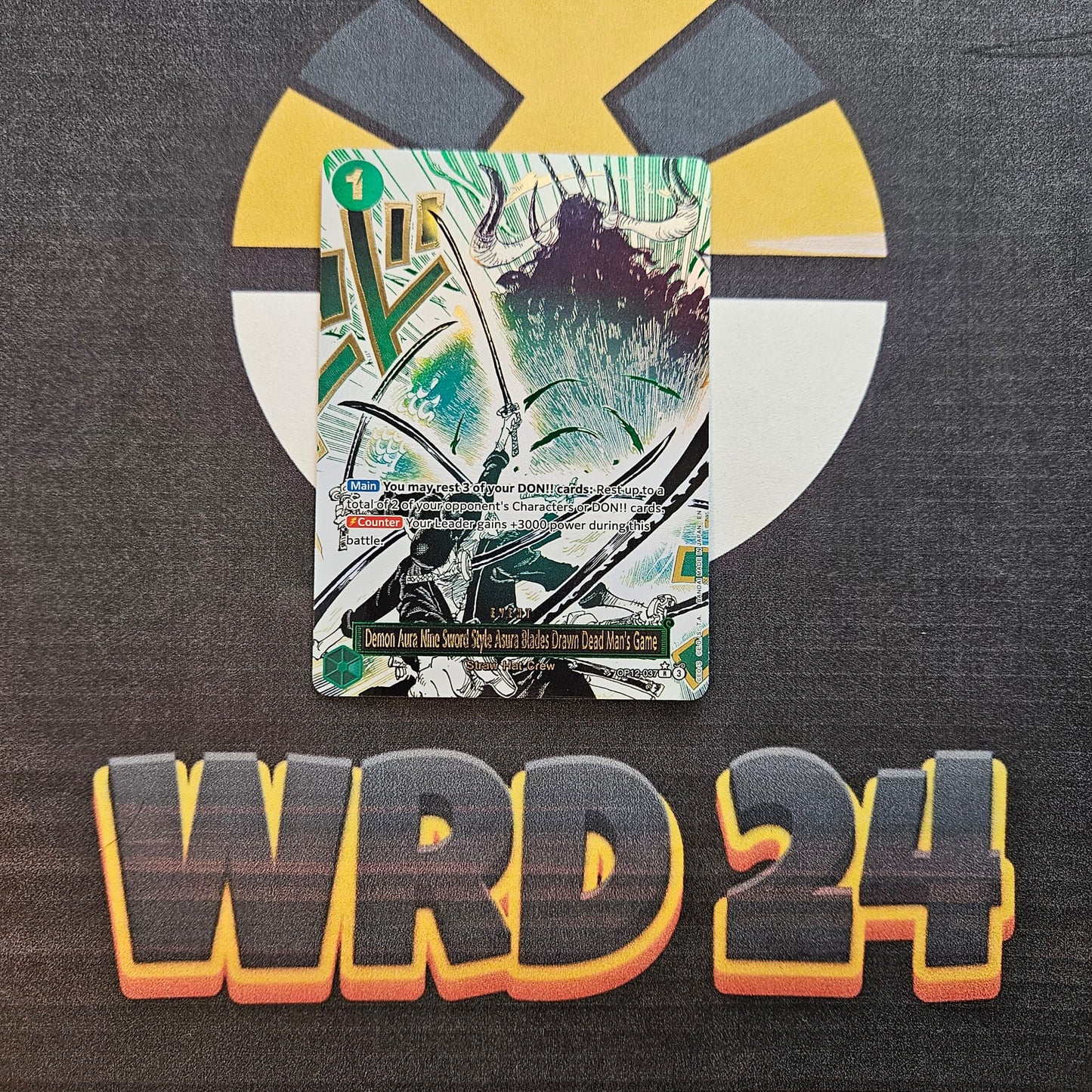 Demon Aura Nine Sword Style Asura Blades Drawn Dead Man's Game (OP12-037) (V.2) JAP MINT