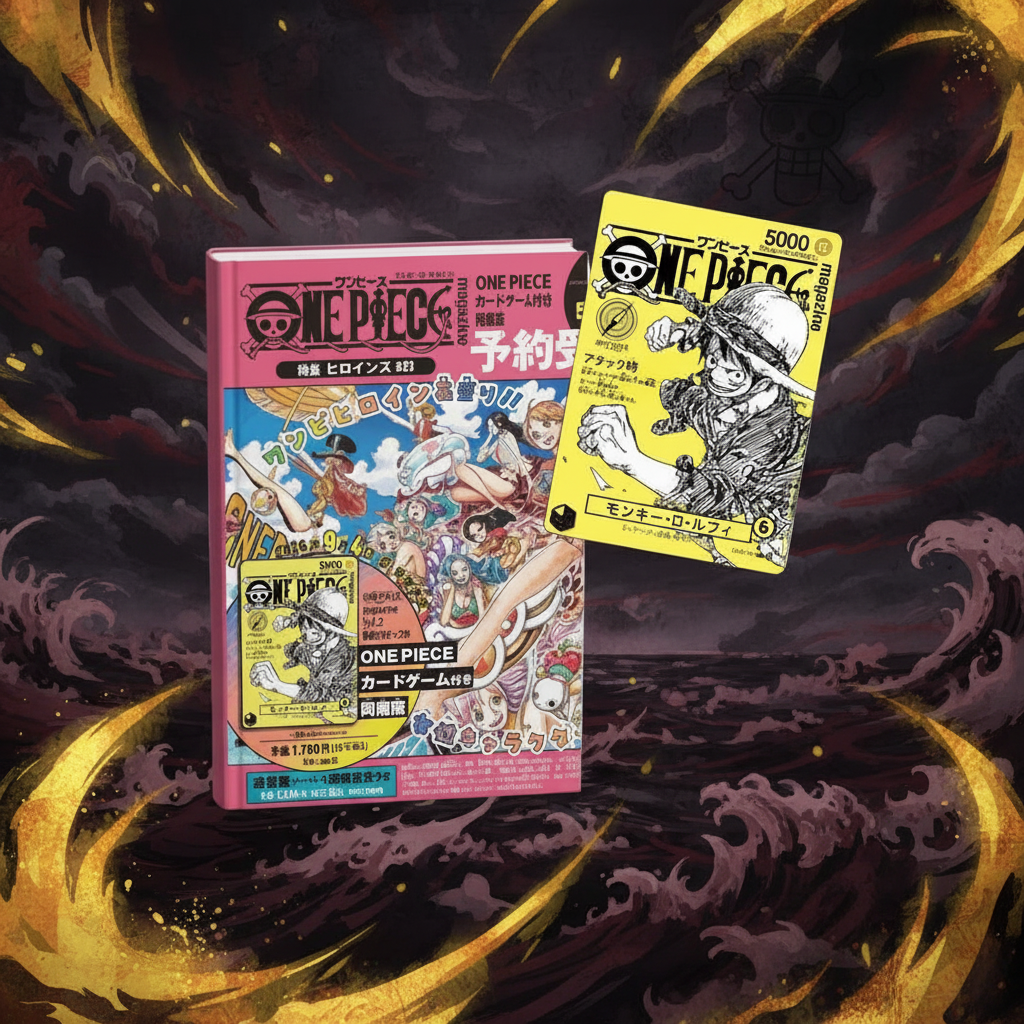 One Piece 🇯🇵 Card Game Promo Luffy ST29-001 Magazine Vol. 21 Japan Preorder 4/09/2026 RIVISTA PIU CARTA