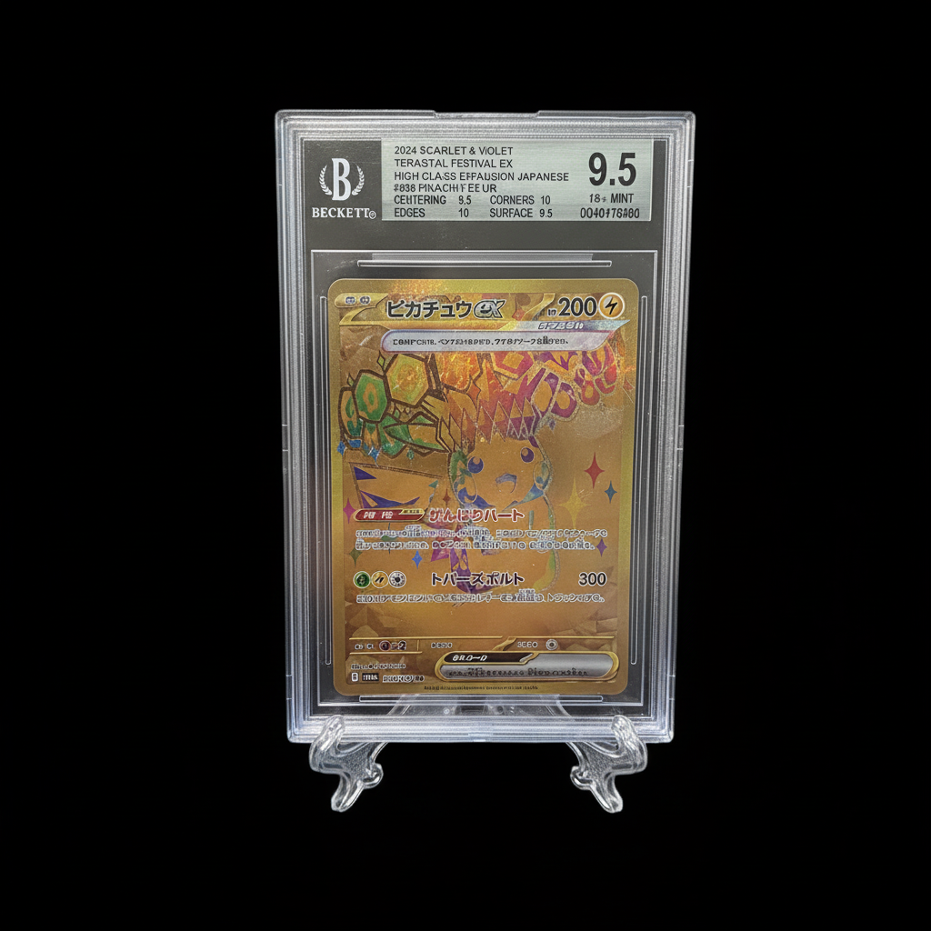 POKEMON Pikachu ex (sv8a 236) BGS 9.5