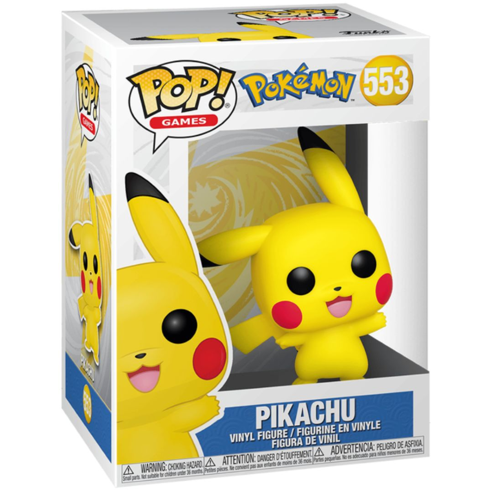 FUNKO POP POKEMON - VINYL FIGURE 553 PIKACHU (WAVING) 9CM