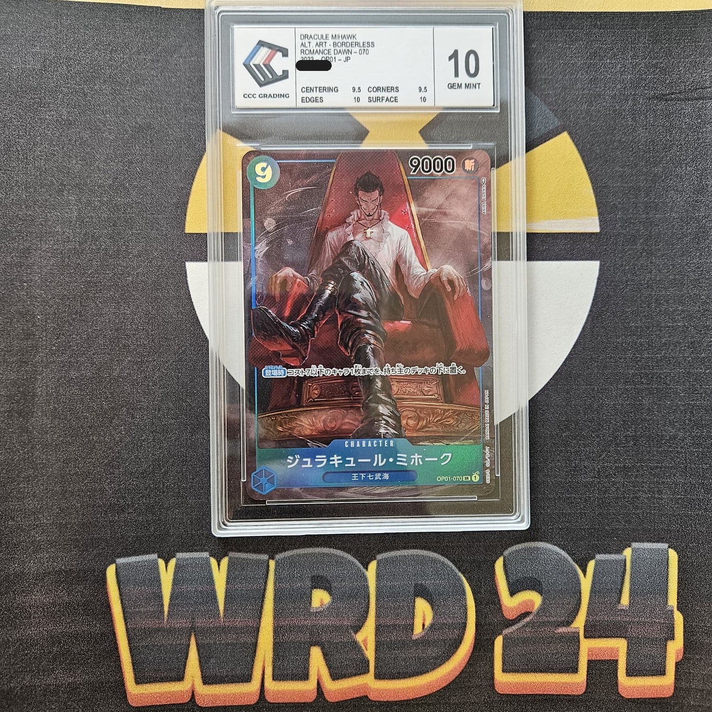 Dracule Mihawk (OP01-070) JAP CCC GRADING 10