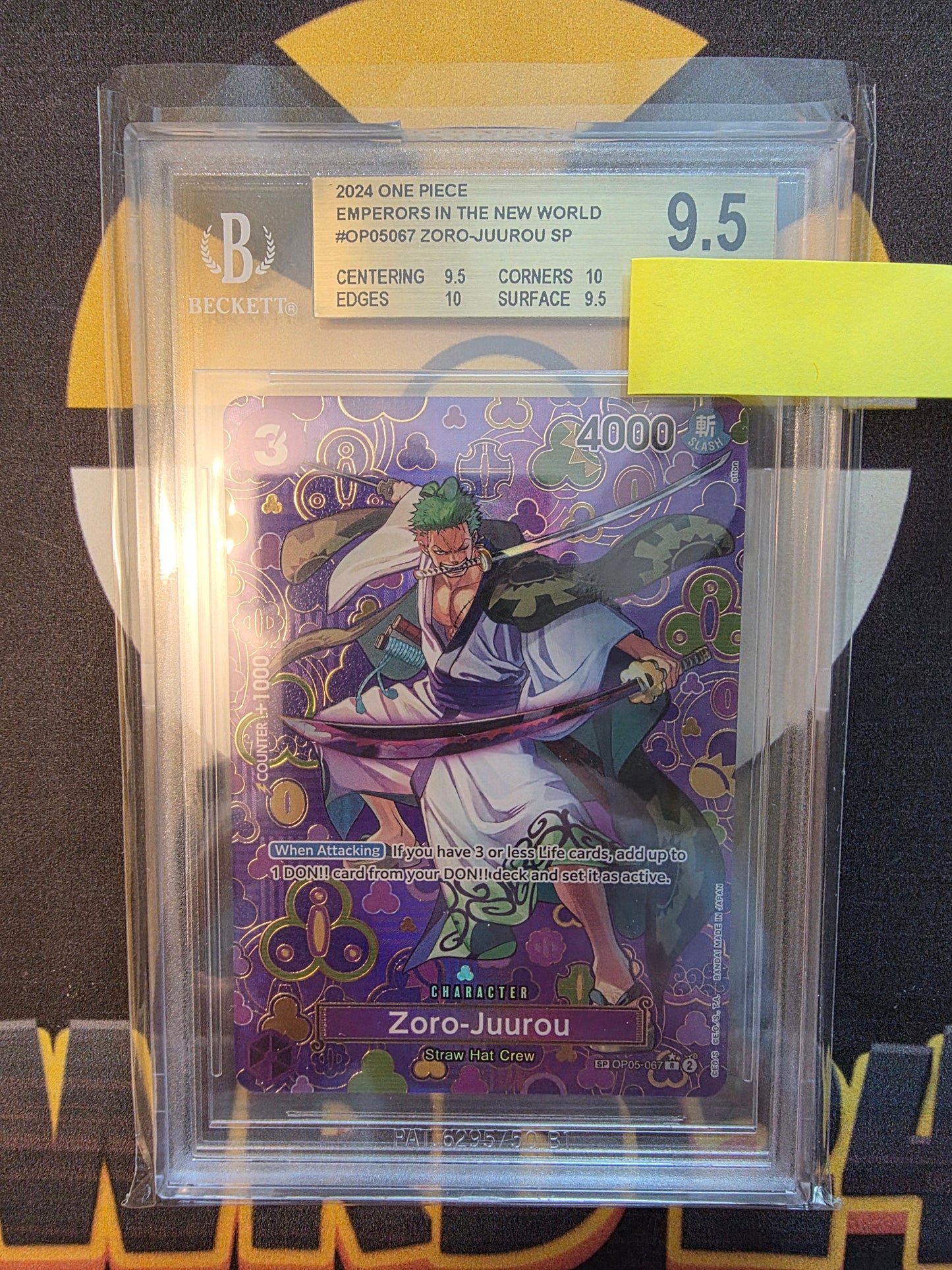 One Piece Zoro-Juurou SP OP05-067 Emperors in the New World ENG BGS 9,5