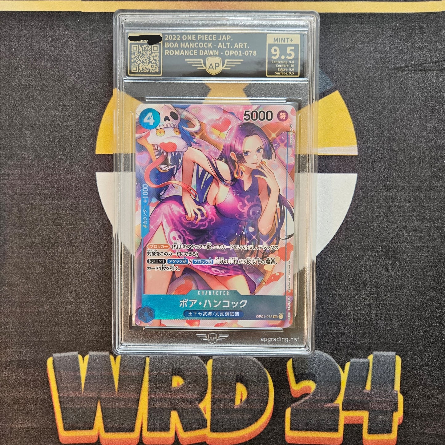 Boa Hancock (OP01-078) AP GRADING 9.5