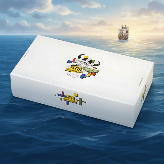 Confezione anniversario con sfondo One Piece