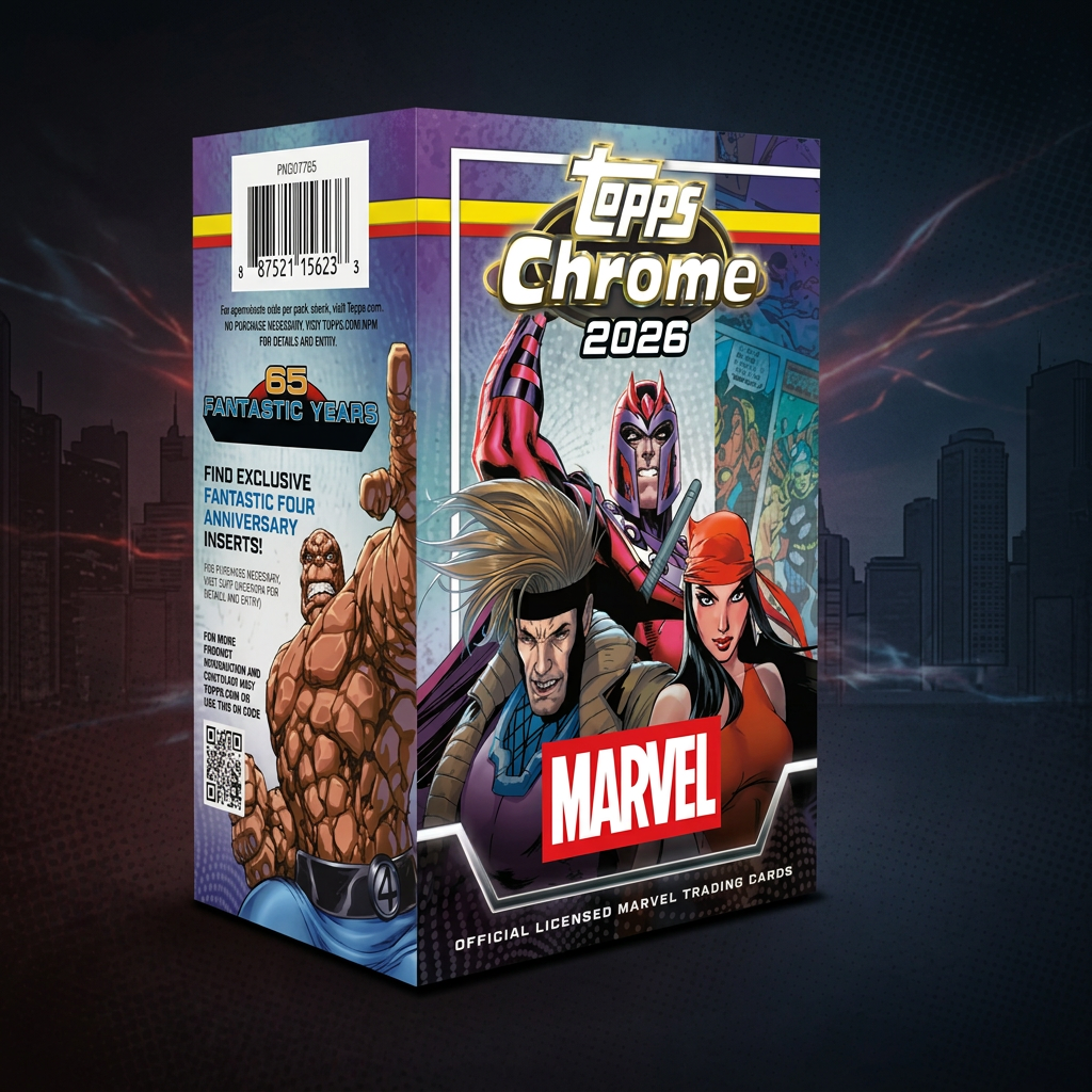 Immagine prodotto con sfondo a tema Marvel