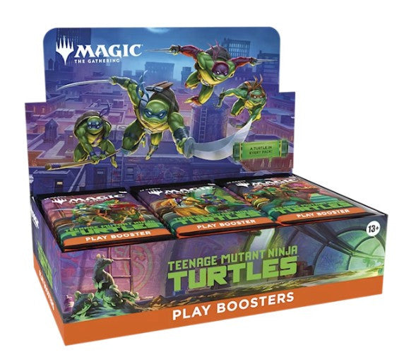 BOX PLAY BOOSTER - TEENAGE MUTANT NINJA TURTLES (30 BUSTE) - ENG  CONSEGNA GARANTITA ENTRO 15 GG