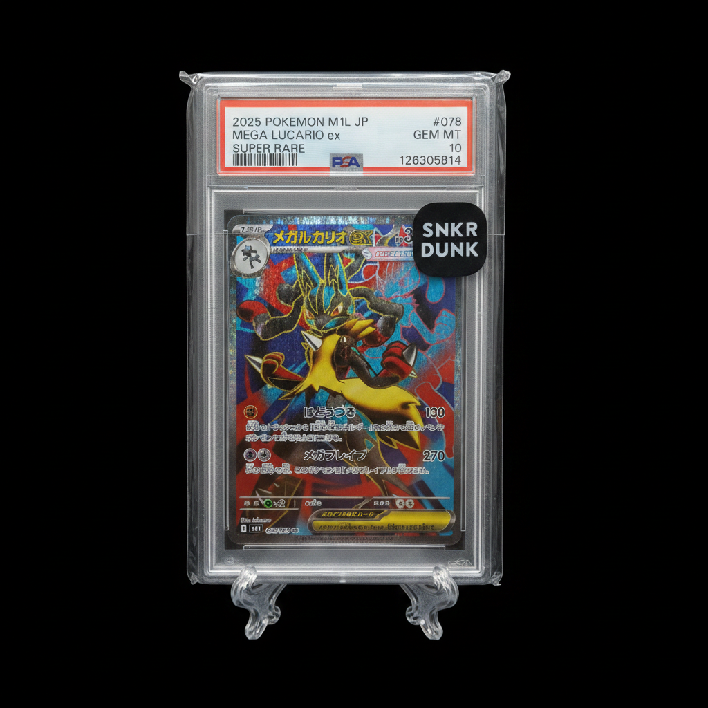 Pokemon PSA 10 Mega Lucario ex SR 078/063 M1L Mega Brave Pokemon Card Giapponese 2025