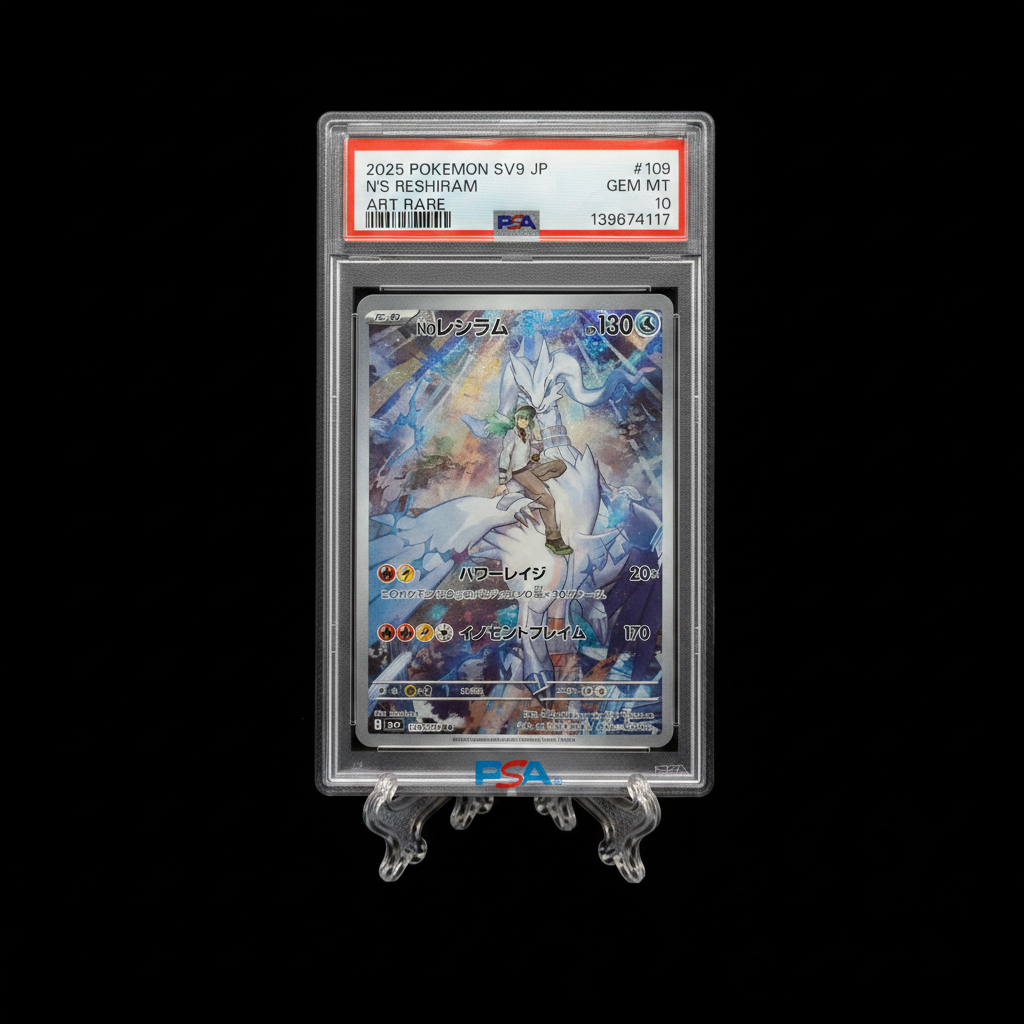 Pokemon PSA 10 N's Reshiram 109/100 AR Battle Partners sv9 card Japanese JP