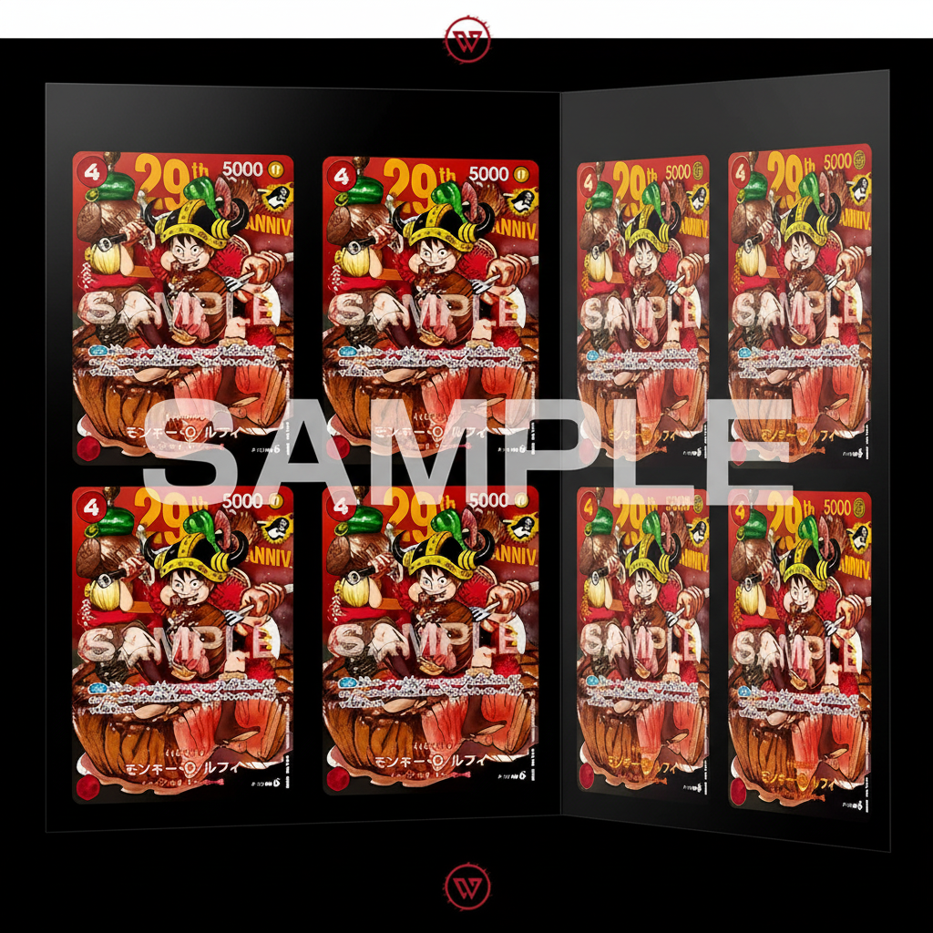 PREORDER-  One Piece - 29th Anniversary Premium 8-Card Collection - Rufy P-159