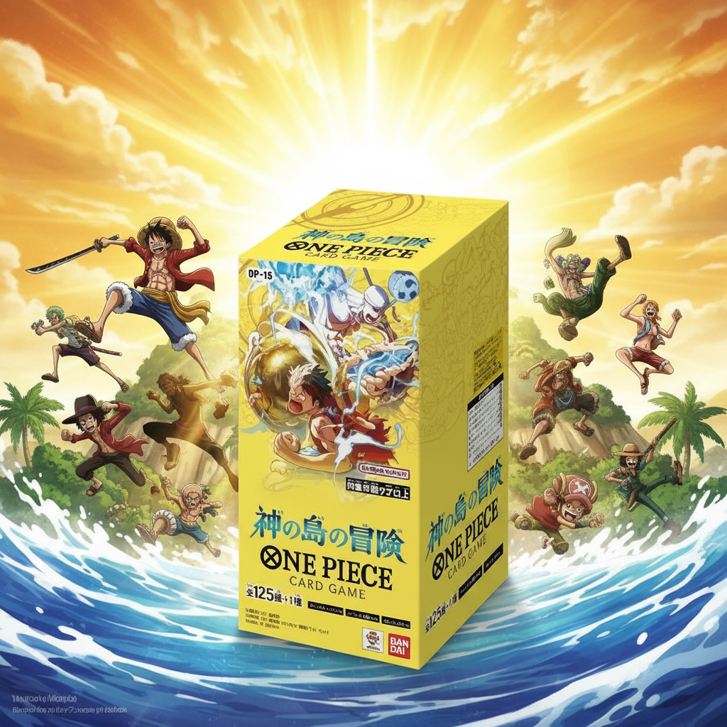 ONE PIECE CARD GAME OP15 JAP THE ADVENTURE OF THE ISLAND OF GOD