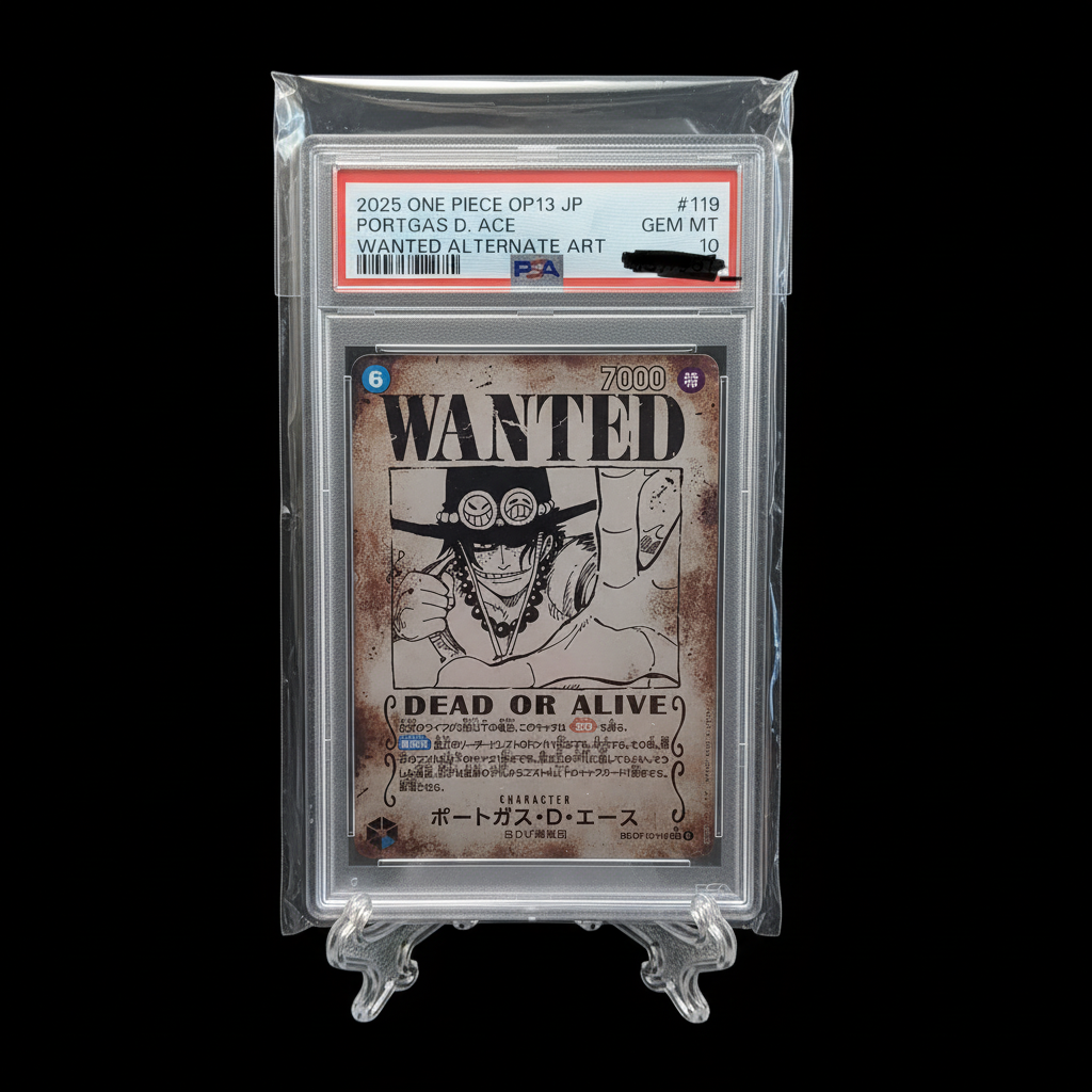 ONE PIECE Portgas.D.Ace (OP13-119) JAP  PSA 10