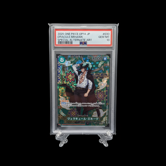 ONE PIECE Dracule Mihawk (OP12-030) JAP PSA 10