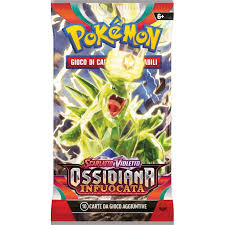 Scarlatto e Violetto Ossidiana Infuocata Busta 10 Carte (IT)