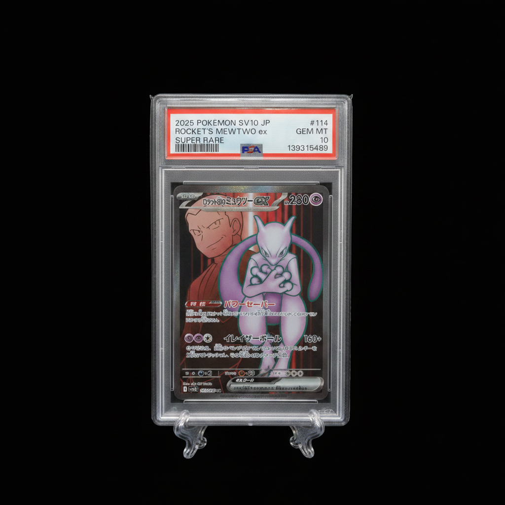 Pokemon Card PSA10 - Rocket's mewtwo 114 (SV10) GEM MINT Jap 2025