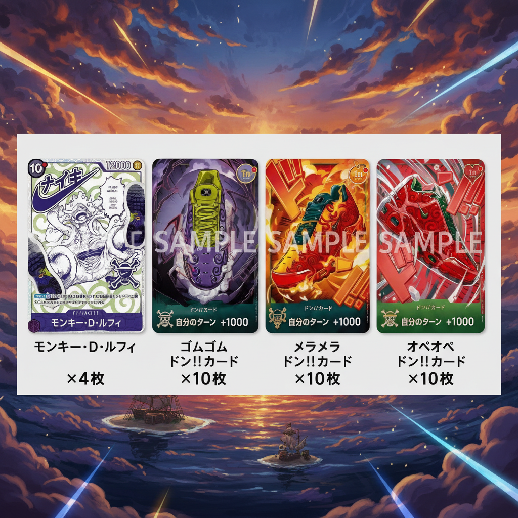 PREORDINE-One Piece Card Game × Nike – 34 Card Set Luffy P-099 + 30 DON!! Card – Japanese