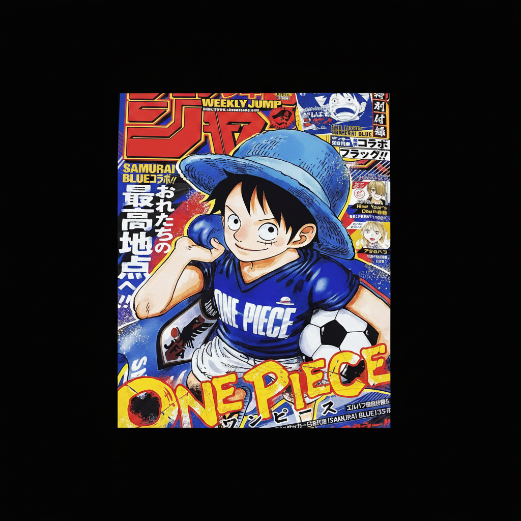 Weekly Shonen Jump 6/8 26 2026 – Jpn Magazine - One Piece X Samurai Blue Cover